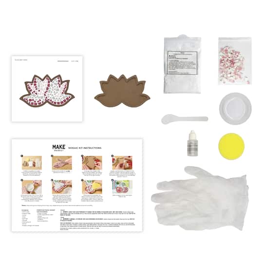 6" Pink Lotus Mosaic Kit by Make Market®